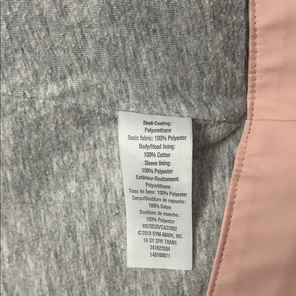 Gymboree Kids Pink Hooded Rain Jacket, Size Small 5-6